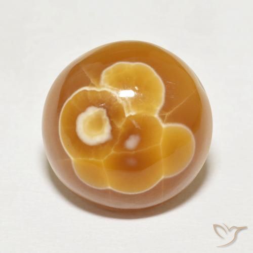 16.88ct 자연스러운 다색 마노, 둥근, 불투명체