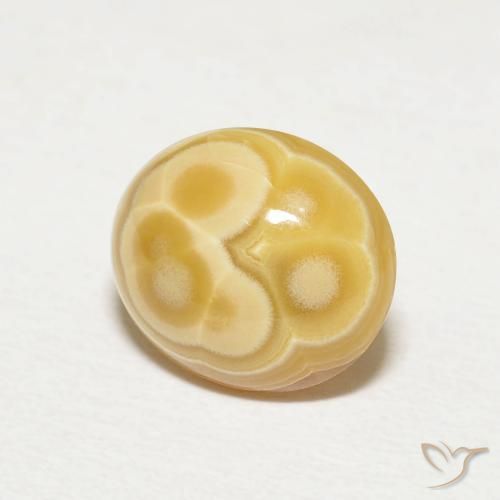 2.92캐럿 천연 다색 마노, 타원형 컷, 불투명체