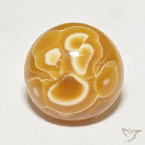 18.21ct 자연스러운 다색 마노, 둥근, 불투명체