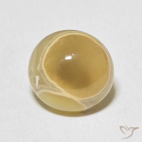 6.97ct 자연스러운 다색 마노, 타원형, 불투명체
