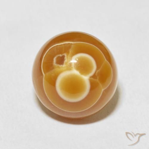 12.96ct 자연스러운 다색 마노, 둥근, 불투명체, Photo A