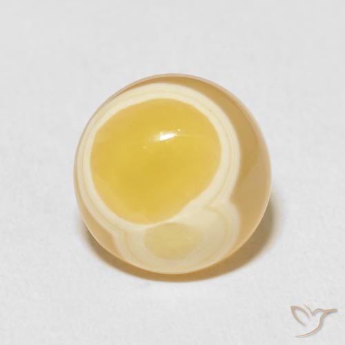 8.38ct 자연스러운 다색 마노, 둥근, 불투명체