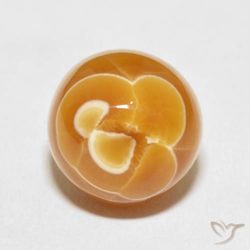 12.69ct 자연스러운 다색 마노, 둥근, 불투명체, Photo A