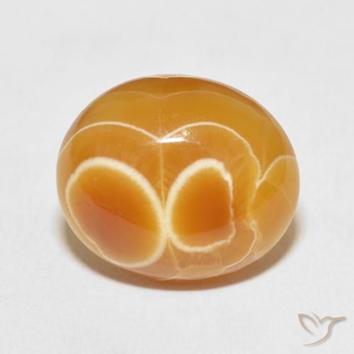 12.35ct 자연스러운 다색 마노, 타원형, 불투명체