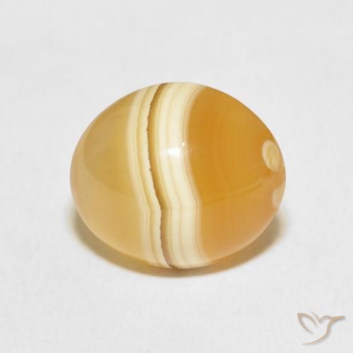 7.95ct 자연스러운 다색 마노, 타원형, 불투명체