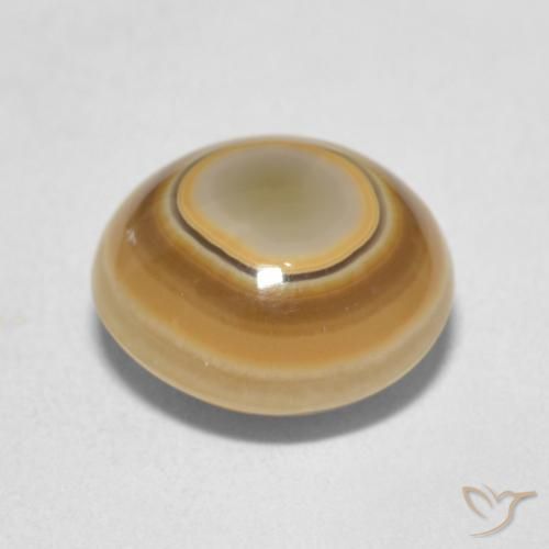 4.89캐럿 천연 다색 마노, 둥근, 불투명체