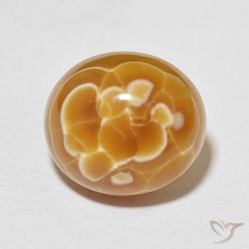 20.40ct 자연스러운 다색 마노, 타원형, 불투명체
