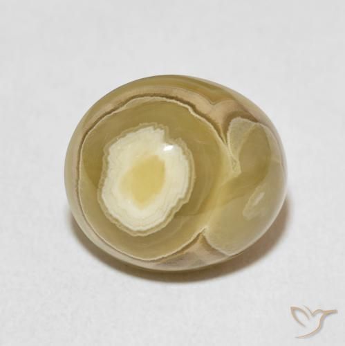 9.89ct 자연스러운 다색 마노, 타원형, 불투명체