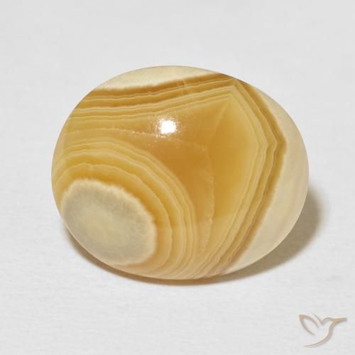 15.45ct 자연스러운 다색 마노, 타원형, 불투명체