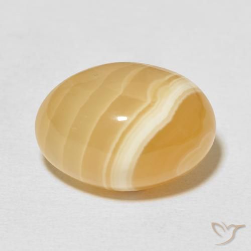 24.16ct 자연스러운 다색 마노, 타원형, 불투명체