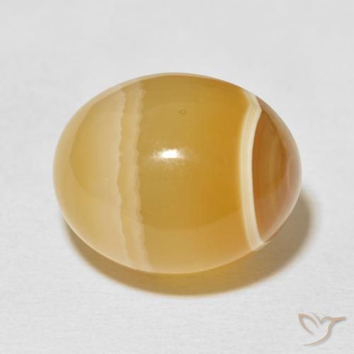 32.09ct 자연스러운 다색 마노, 타원형, 불투명체