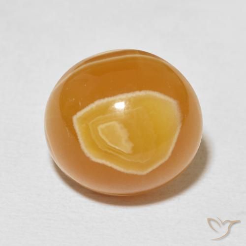 16.92ct 자연스러운 다색 마노, 타원형, 불투명체