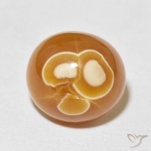 15.04ct 자연스러운 다색 마노, 타원형, 불투명체, Photo A