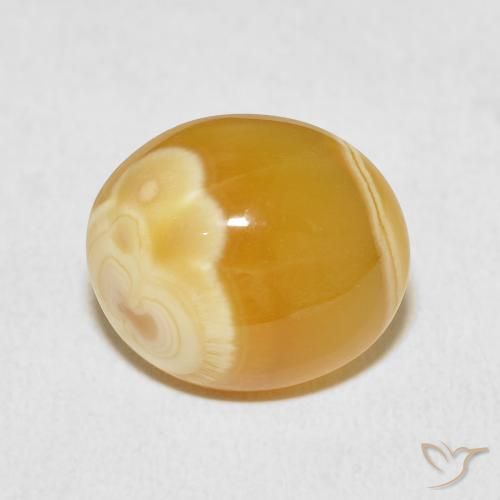 10.47ct 자연스러운 다색 마노, 타원형, 불투명체