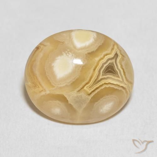 18.32ct 자연스러운 다색 마노, 타원형, 불투명체