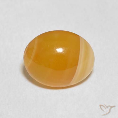4.86ct 자연스러운 다색 마노, 타원형, 불투명체