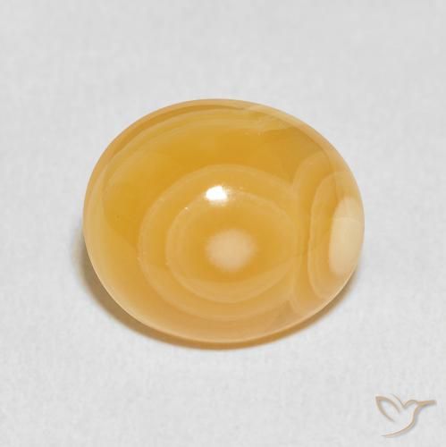 8.44ct 자연스러운 다색 마노, 타원형, 불투명체