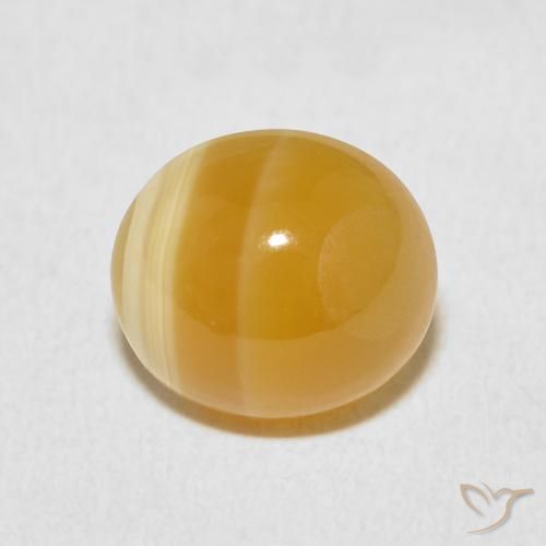 6.41ct 자연스러운 다색 마노, 타원형, 불투명체