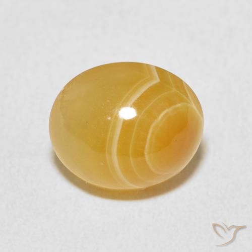 5.27ct 자연스러운 다색 마노, 타원형, 불투명체