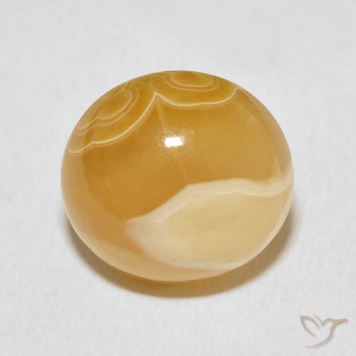 14.76ct 자연스러운 다색 마노, 타원형, 불투명체