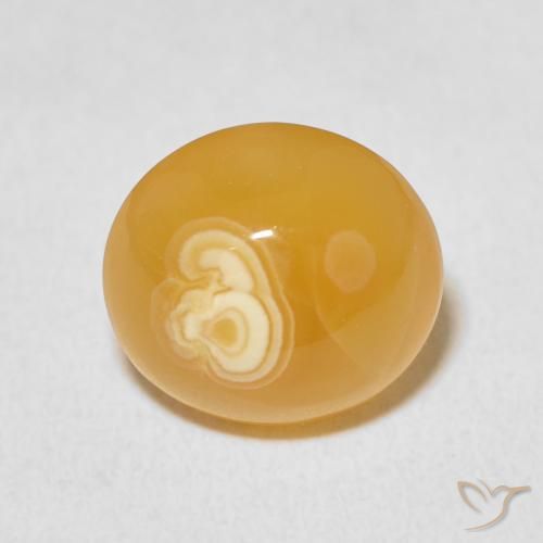 9.48ct 자연스러운 다색 마노, 타원형, 불투명체