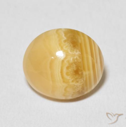 7.17ct 자연스러운 다색 마노, 타원형, 불투명체