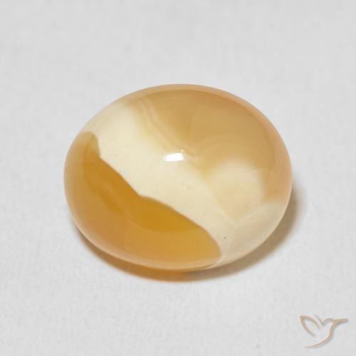 11.50ct 자연스러운 다색 마노, 타원형, 불투명체