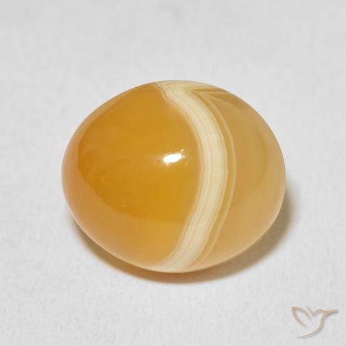 13.26ct 자연스러운 다색 마노, 타원형, 불투명체