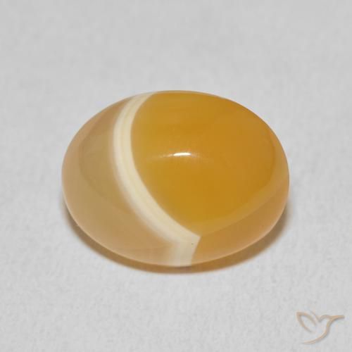 10.22ct 자연스러운 다색 마노, 타원형, 불투명체