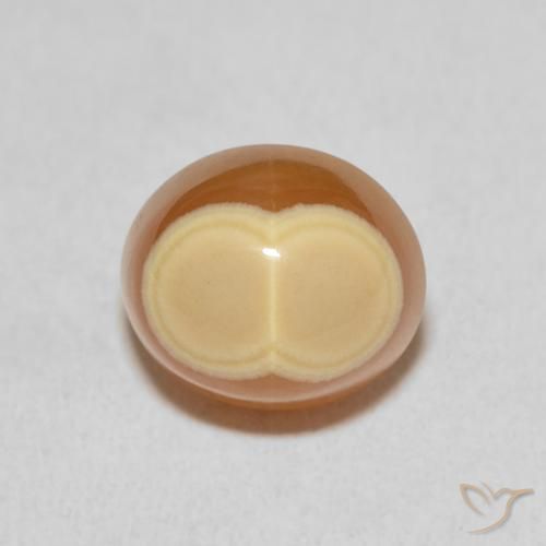 8.59ct 자연스러운 다색 마노, 타원형, 불투명체