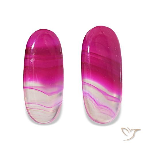 22.11캐럿 천연 다색 마노 보석, 타원형 컷, 투명한