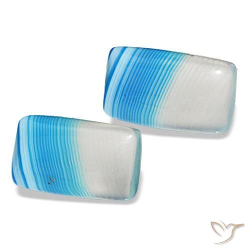 12.70캐럿 천연 다색 마노 보석, 바게트, 투명한