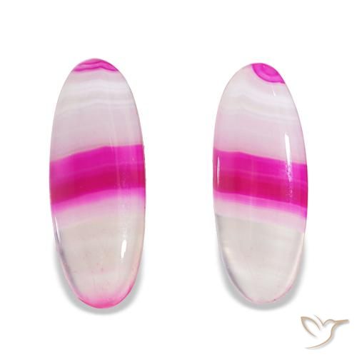 24.03ctw 다색 마노, 타원형, 투명한