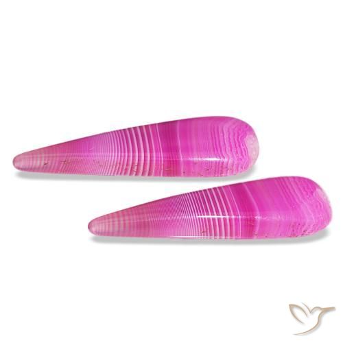 24.65캐럿 천연 다색 마노 보석, 배 모양, 투명한