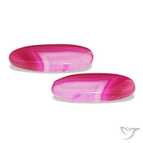 16.92캐럿 천연 다색 마노 보석, 타원형 컷, 투명한