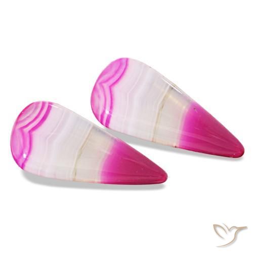 13.14캐럿 천연 다색 마노 보석, 배 모양, 투명한