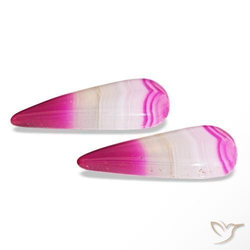 13.14캐럿 천연 다색 마노 보석, 배 모양, 투명한