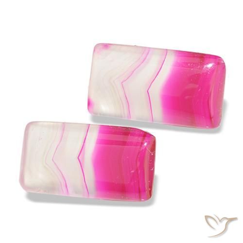 16.89캐럿 천연 다색 마노 보석, 바게트, 투명한