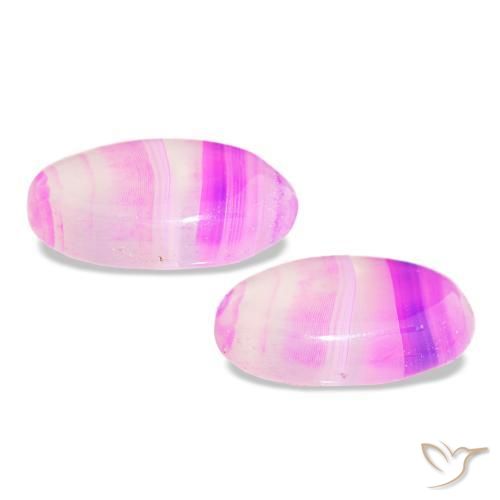 11.89캐럿 천연 다색 마노 보석, 타원형 컷, 투명한