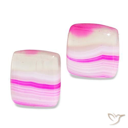 16.57캐럿 천연 다색 마노 보석, 쿠션 컷, 투명한