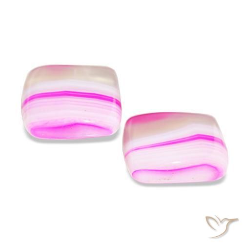 16.57캐럿 천연 다색 마노 보석, 쿠션 컷, 투명한