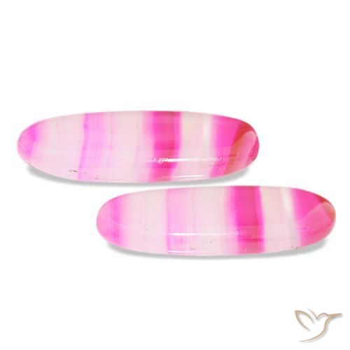 23.00캐럿 천연 다색 마노 보석, 타원형 컷, 투명한