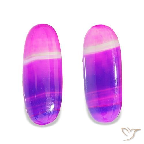 26.61ctw 자연스러운 다색 마노, 타원형, 투명한, Photo A