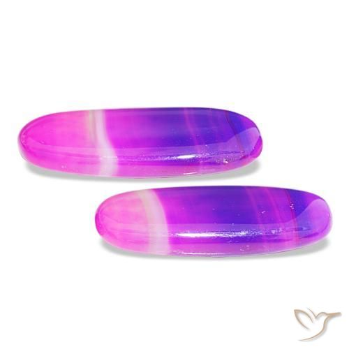 26.61캐럿 천연 다색 마노 보석, 타원형 컷, 투명한