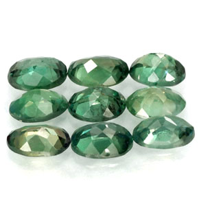 캐럿 천연 그린/레드 알렉산드라이트 보석, 타원형 컷, 3.8×2.7 mm, VS