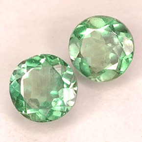 캐럿 천연 그린/레드 알렉산드라이트 보석, 라운드 컷, 3.29 mm, VS
