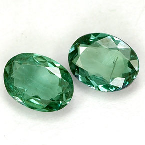 캐럿 천연 녹색/빨간색 알렉산더 보석 보석, 타원형 컷, VS