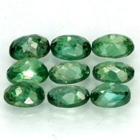 캐럿 천연 그린/레드 알렉산드라이트 보석, 타원형 컷, 3.8×2.8 mm, VS