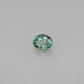 0.33캐럿 천연 그린/레드 알렉산드라이트, 타원형 컷, 4.4×3.7 mm, VS-SI
