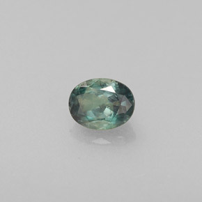 0.23캐럿 천연 그린/레드 알렉산드라이트, 타원형 컷, 4×3.1 mm, VS